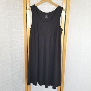 Black Maternity Dress Isabel Sleeveless Stretch Knit Tank Dress Size Large